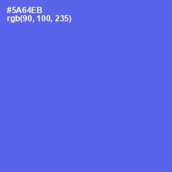 #5A64EB - Royal Blue Color Image