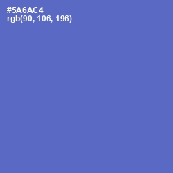 #5A6AC4 - Indigo Color Image