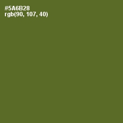#5A6B28 - Chalet Green Color Image