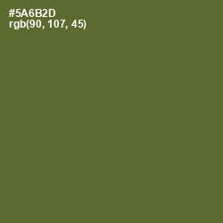 #5A6B2D - Chalet Green Color Image