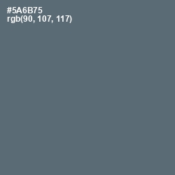 #5A6B75 - Shuttle Gray Color Image