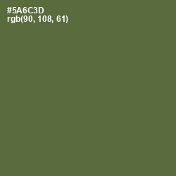 #5A6C3D - Chalet Green Color Image