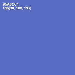 #5A6CC1 - Indigo Color Image