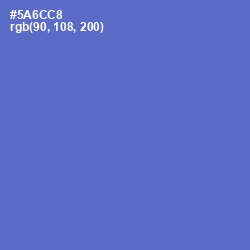 #5A6CC8 - Indigo Color Image