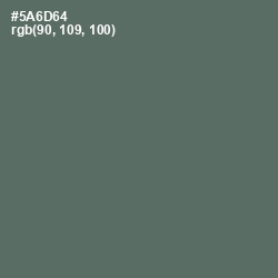 #5A6D64 - Shuttle Gray Color Image