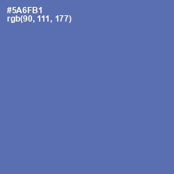 #5A6FB1 - San Marino Color Image