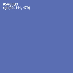 #5A6FB3 - San Marino Color Image