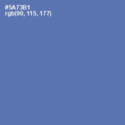 #5A73B1 - San Marino Color Image