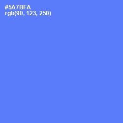 #5A7BFA - Royal Blue Color Image