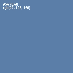 #5A7EA8 - San Marino Color Image