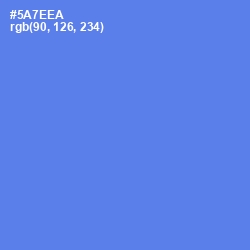 #5A7EEA - Royal Blue Color Image