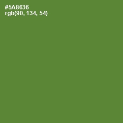 #5A8636 - Olive Drab Color Image