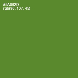#5A892D - Olive Drab Color Image
