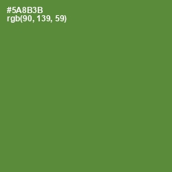 #5A8B3B - Olive Drab Color Image