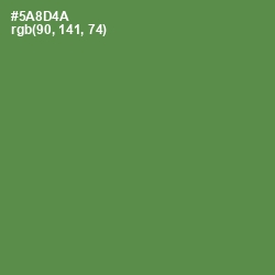 #5A8D4A - Hippie Green Color Image