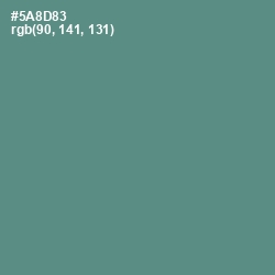 #5A8D83 - Smalt Blue Color Image