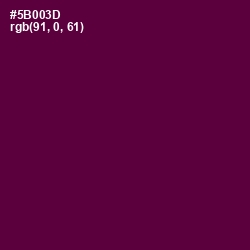 #5B003D - Mulberry Wood Color Image