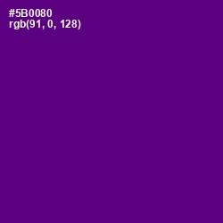 #5B0080 - Pigment Indigo Color Image