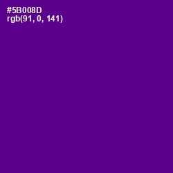 #5B008D - Pigment Indigo Color Image