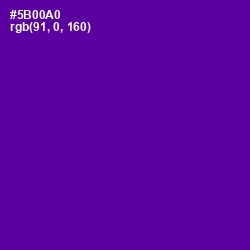 #5B00A0 - Purple Color Image