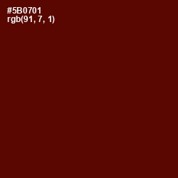 #5B0701 - Mahogany Color Image