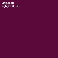 #5B083B - Mulberry Wood Color Image