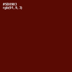 #5B0903 - Mahogany Color Image