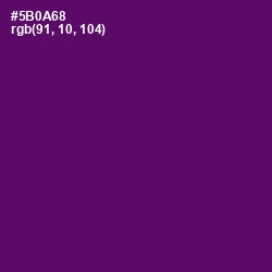 #5B0A68 - Honey Flower Color Image