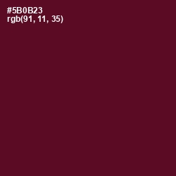 #5B0B23 - Bordeaux Color Image