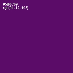 #5B0C69 - Honey Flower Color Image