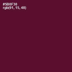 #5B0F30 - Mulberry Wood Color Image