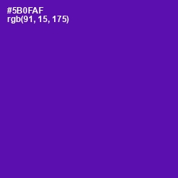 #5B0FAF - Purple Color Image