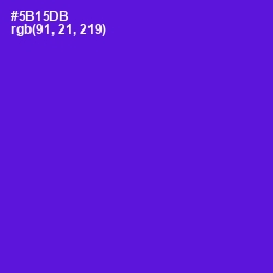 #5B15DB - Purple Heart Color Image