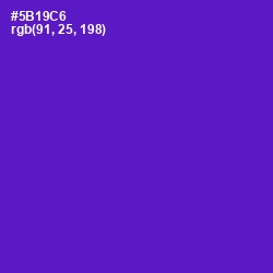 #5B19C6 - Purple Heart Color Image
