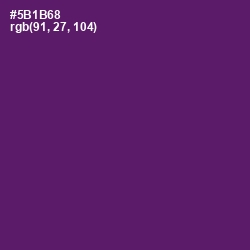 #5B1B68 - Honey Flower Color Image