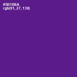 #5B1B8A - Pigment Indigo Color Image