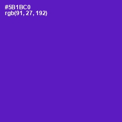 #5B1BC0 - Purple Heart Color Image