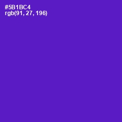 #5B1BC4 - Purple Heart Color Image