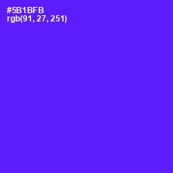 #5B1BFB - Purple Heart Color Image