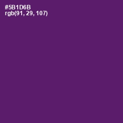 #5B1D6B - Honey Flower Color Image