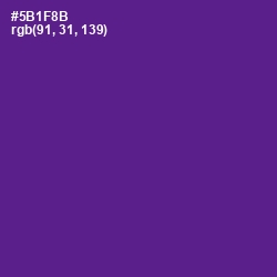 #5B1F8B - Pigment Indigo Color Image