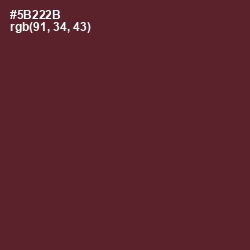 #5B222B - Cowboy Color Image