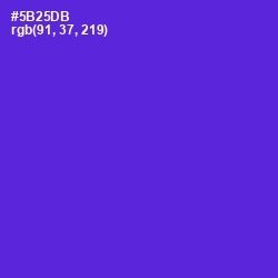 #5B25DB - Purple Heart Color Image