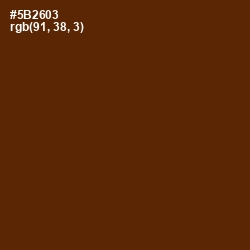 #5B2603 - Brown Bramble Color Image