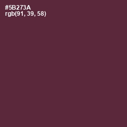 #5B273A - Congo Brown Color Image