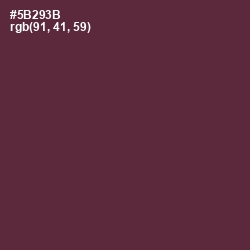 #5B293B - Congo Brown Color Image