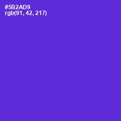 #5B2AD9 - Purple Heart Color Image