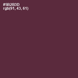 #5B2B3D - Congo Brown Color Image