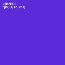 #5B2BD9 - Purple Heart Color Image