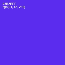 #5B2BEE - Purple Heart Color Image